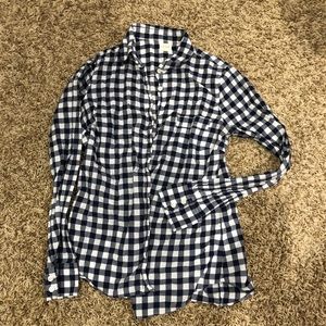 J. Crew Gingham Shirt, Small